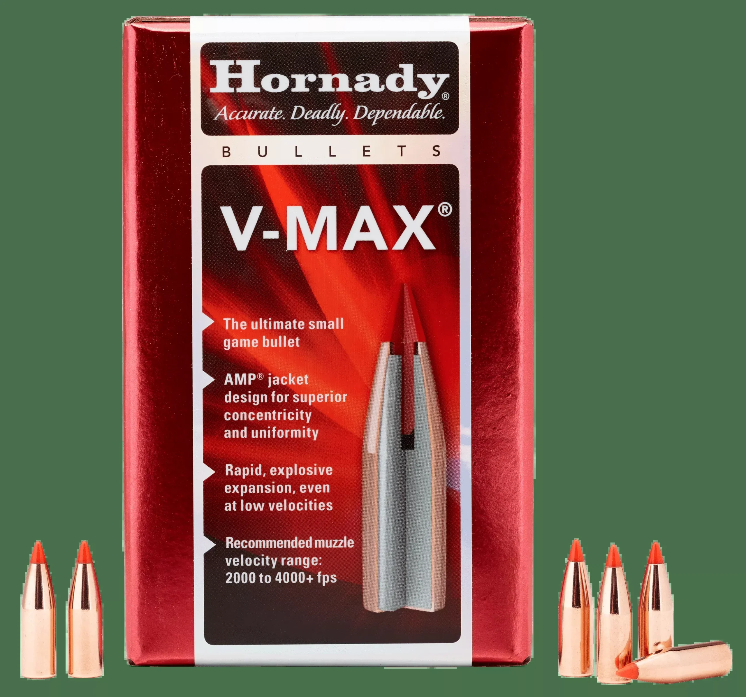 Hornady V-max Bullets 6mm .243 65 Gr. V-max 100 Box
