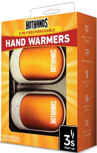 Hot Hands 2-In-1 Rechargeable Hand Warmers #H163660
