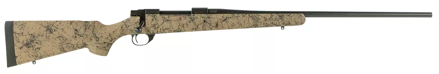 Howa M1500 HS Precision 270 Win Rifle 22″ Tan/Black Webbed HHS62602