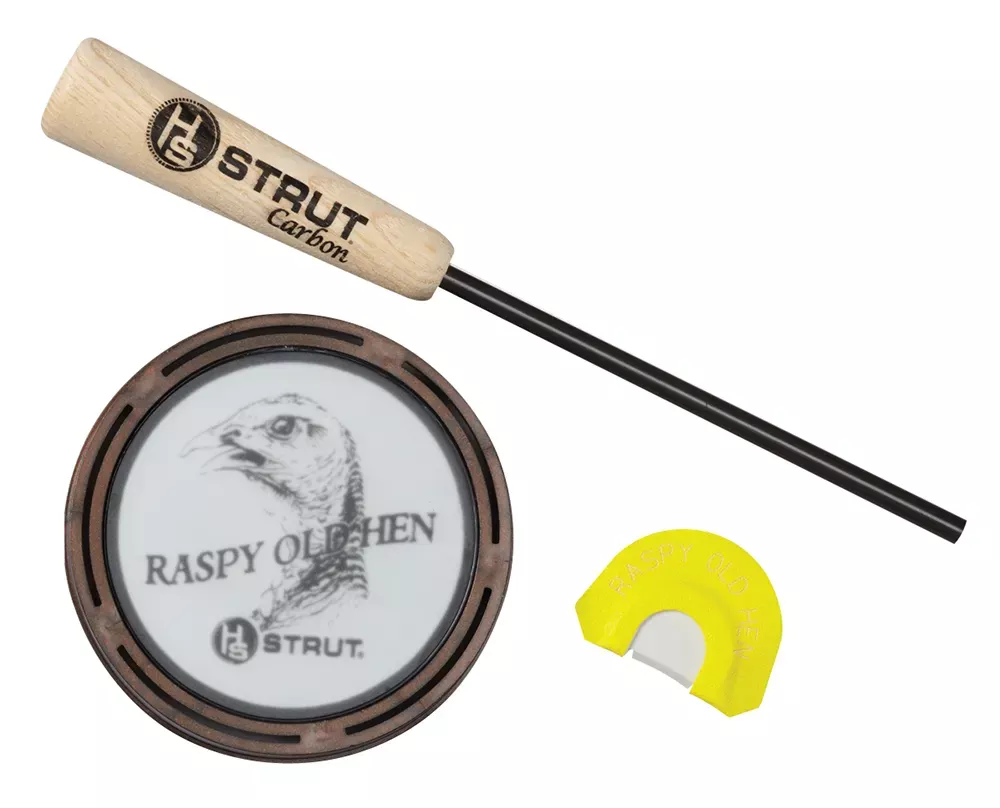 HS Strut Raspy Old HenFriction Call Turkey Hen Sounds Attracts Turkeys