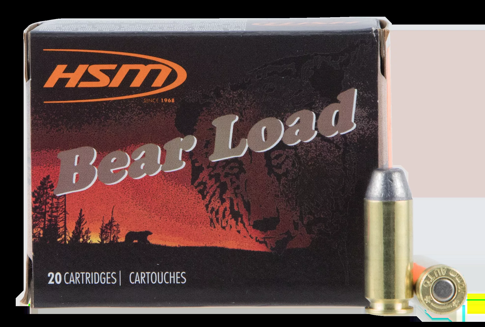 HSM Bear Load 10mm Auto 200 gr Round Nose Flat Point (RNFP) 20 Bx/ 20 Cs
