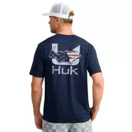HUK Men's Fish Flag Tee