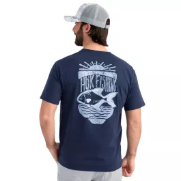 HUK Men's Permit Sun SS Pocket Tee - Naval Academy - S