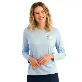 HUK Womens Americana Pursuit Performance V-Neck