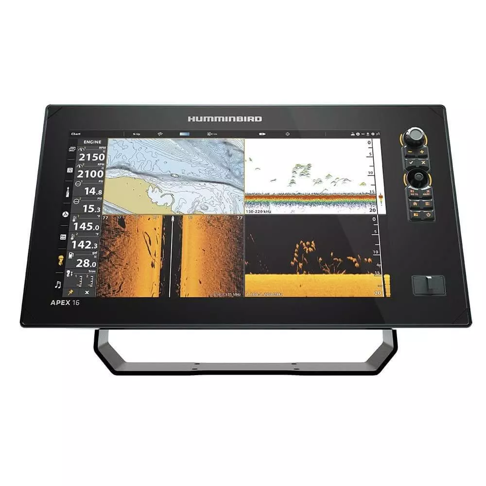 Humminbird APEX 16 VX MSI+ Chartplotter and Fishfinder with Transom Mount Transducer – 411500-1VX