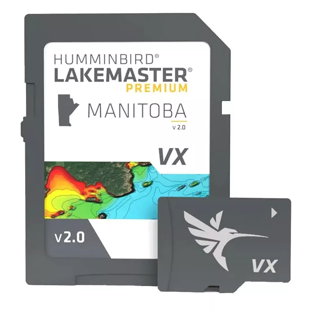 Humminbird LakeMaster VX Premium Manitoba V2.0 – Advanced Mapping for Better Fishing – 602019-2