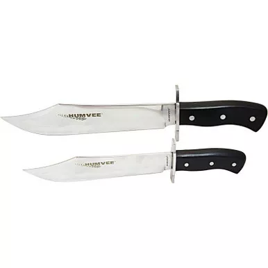 HUMVEE HMV-BC-03-BK Bowie Fixed Knife Set - 10" & 14" Blades
