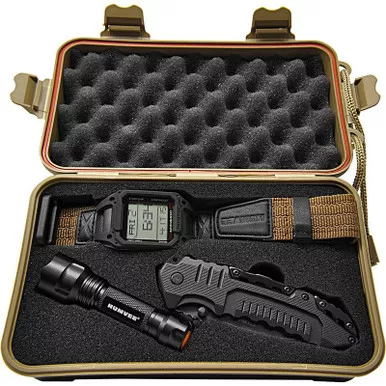 HUMVEE HMV-RCN-RM1 Recon Mission Combo Set (Knife, Flashlight, & Watch)