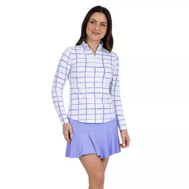 IBKUL Cordova Long Sleeve Mock Neck Top (10495)