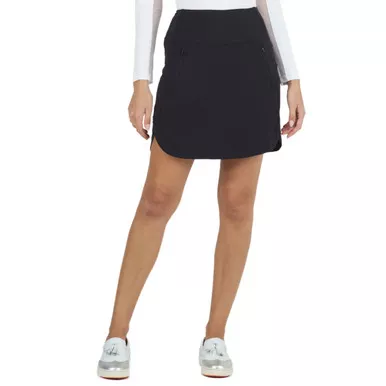 IBKUL Solid 17.5in Straight Skort (28000)