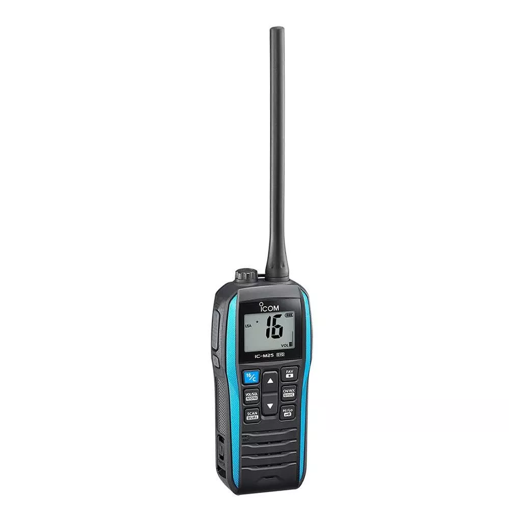 Icom M25 EVO Handheld VHF Radio - Blue - M25 EVO BLUE 71
