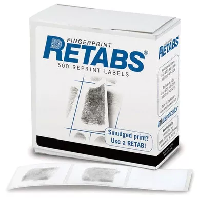 Identicator LE42-500 Fingerprint ReTabs Labels (500 Pack)