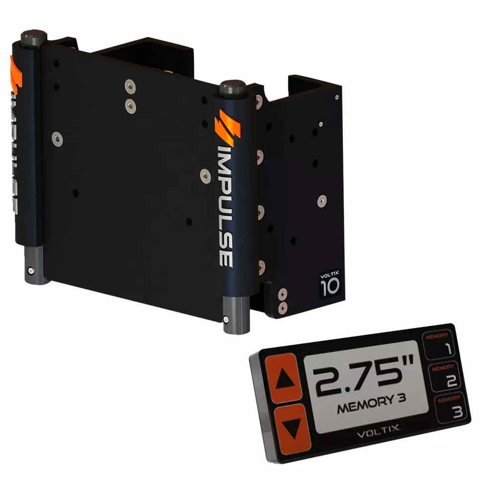 IMPULSE 10″ Set Back Electric Jack Plate w/Smart Control – Black Anodized [75070-B]