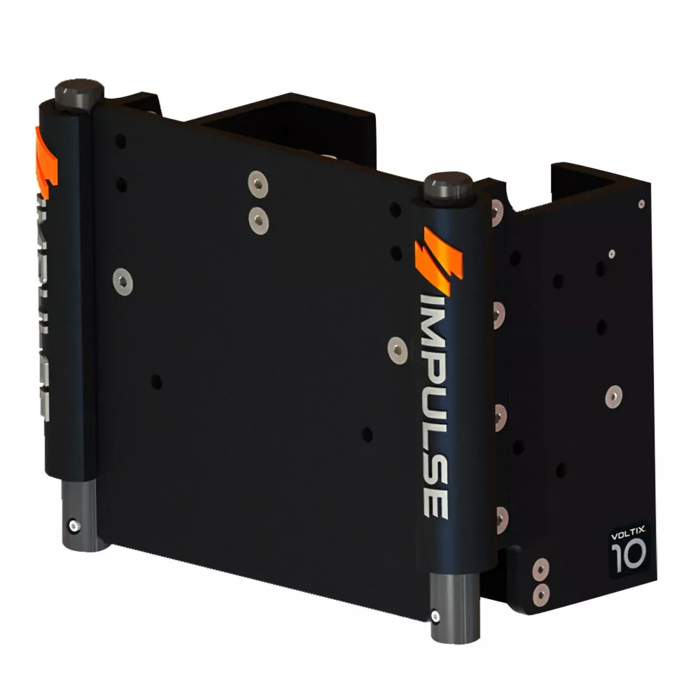 IMPULSE 10" Set Back Electric Jack Plate w/Standard Control - Black Anodize - 75072-B
