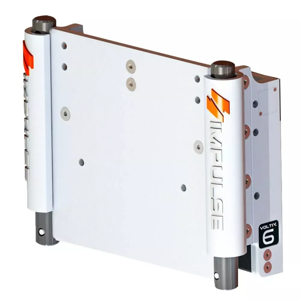 IMPULSE 6″ Set Back Electric Jack Plate w/Standard Control – White Cerakote