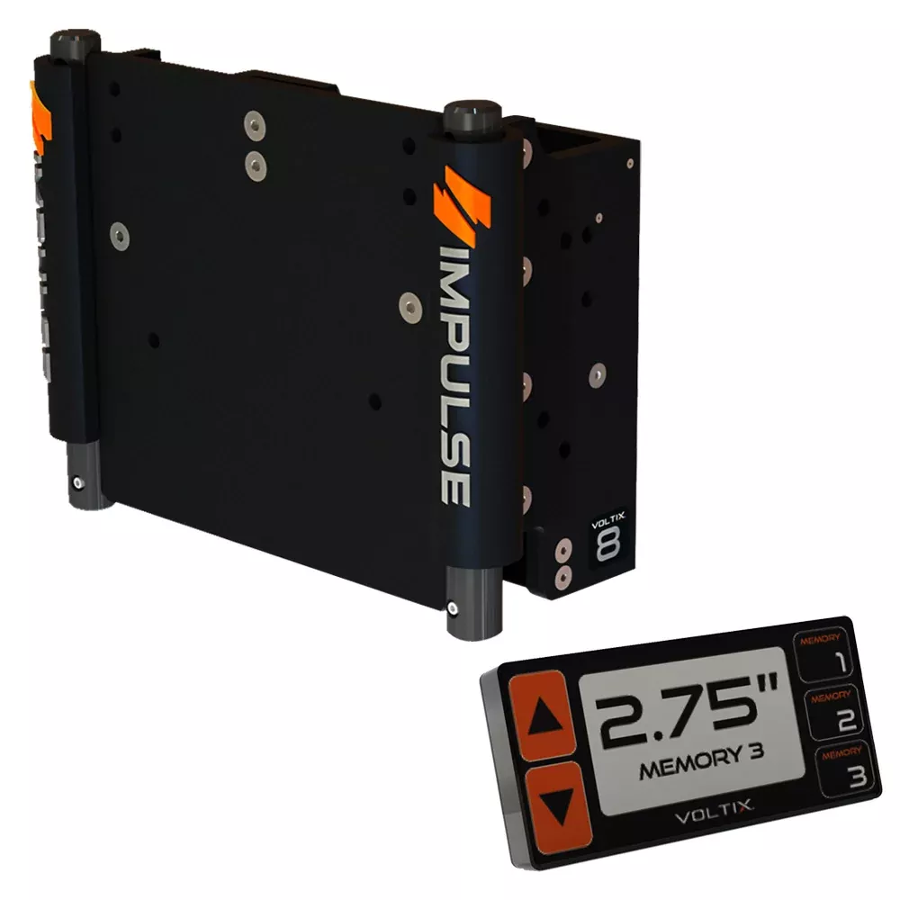 IMPULSE 8″ Set Back Electric Jack Plate w/Smart Control – Black Anodized [75060-B]