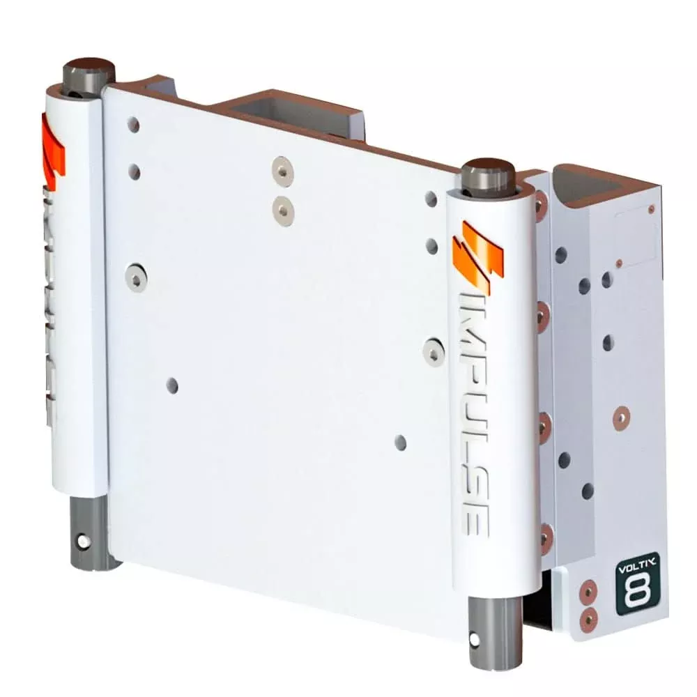 IMPULSE 8″ Set Back Electric Jack Plate w/Standard Control – White Cerakote