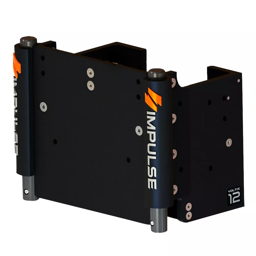 IMPULSE XL 12″ Set Back Electric Jack Plate w/Standard Control – Black Anodize [75083-B]