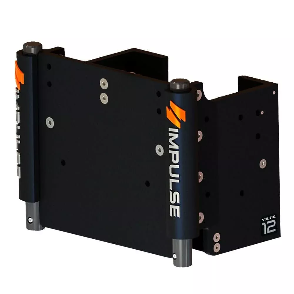 IMPULSE XL 12″ Set Back Electric Jack Plate w/Standard Control – Black Anodize