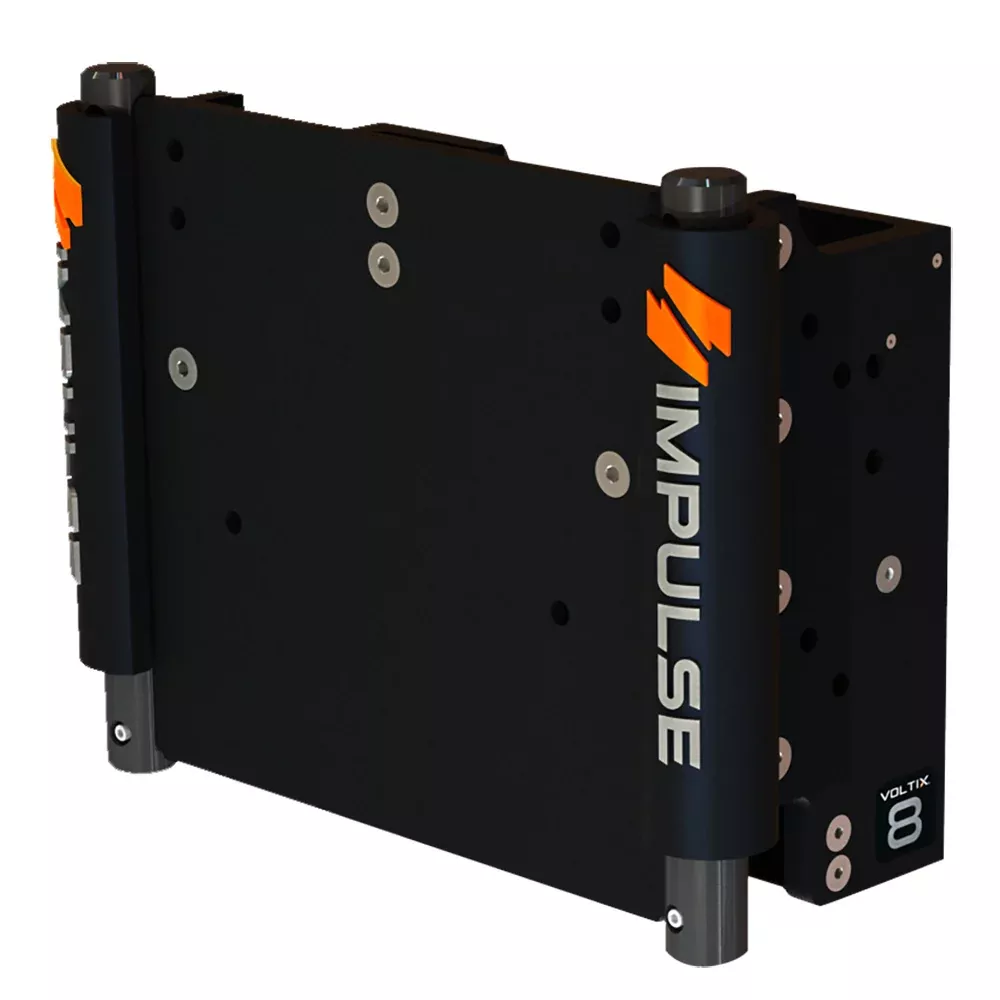 IMPULSE XL 8″ Set Back Electric Jack Plate w/Standard Control – Black Anodize [75063-B]