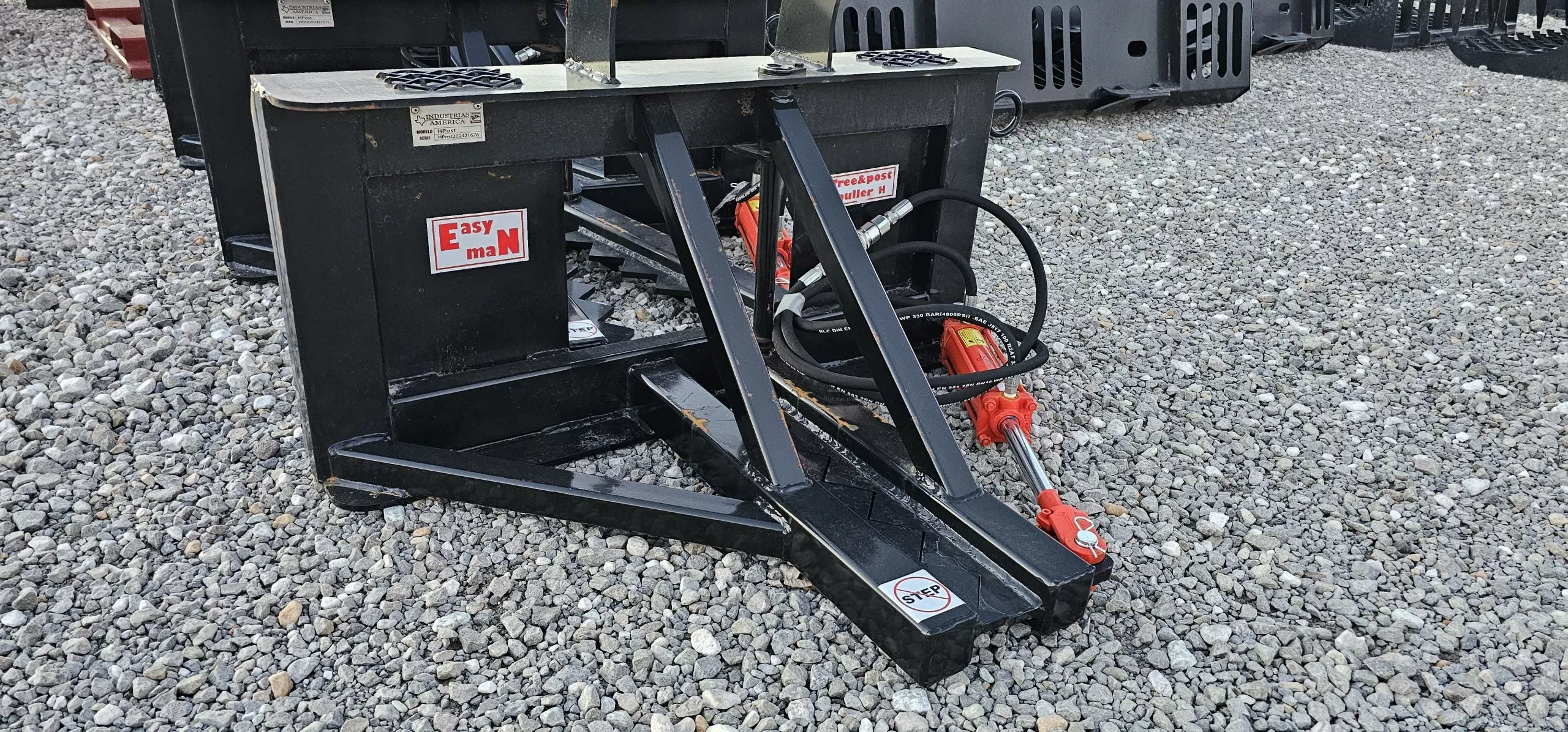 Industrias America HD Tree Puller | Maximum Cutting Capacity 6″ | Hydraulic Flow Range 10 To 20 GPM | For Skid Steers