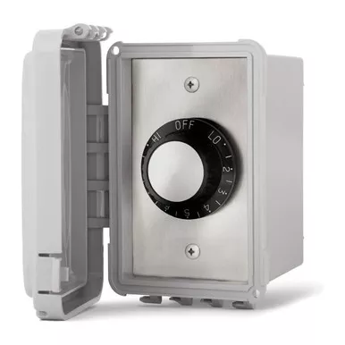 INFRATECH Single/Dual Surface Mount Input Regulator with Weatherproof Cover For Exposed Exterior and Gang Box