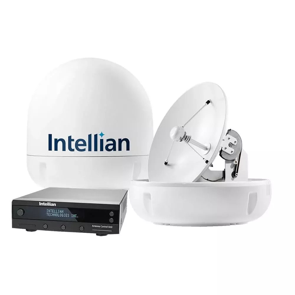 Intellian i6P Linear System w/23.6″ Reflector & Universal Quad LNB – B4-619Q