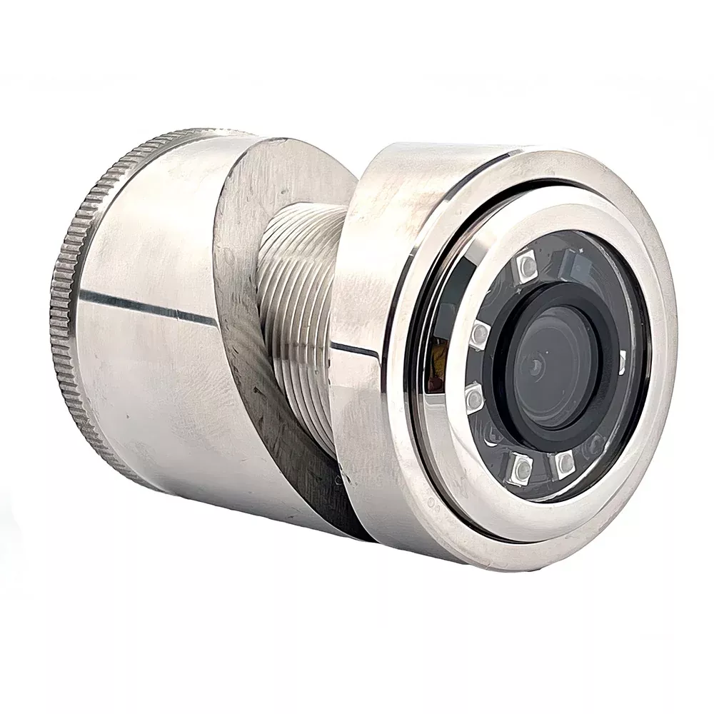 Iris 3MP Compact 316L Stainless Steel Thru-Hull/Panel IP Camera – 2.8mm Lens – IRIS435-28