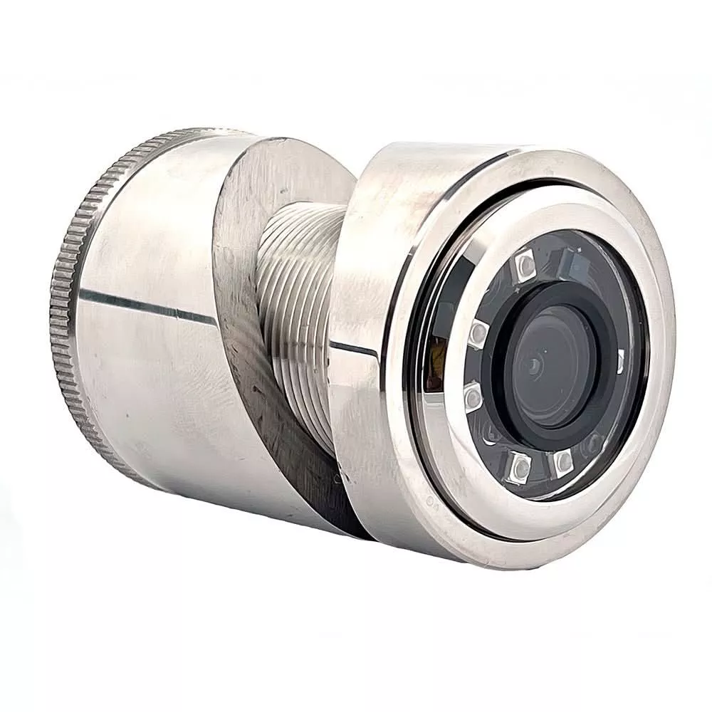 Iris 3MP Compact 316L Stainless Steel Thru-Hull/Panel IP Camera – 3.6mm Lens
