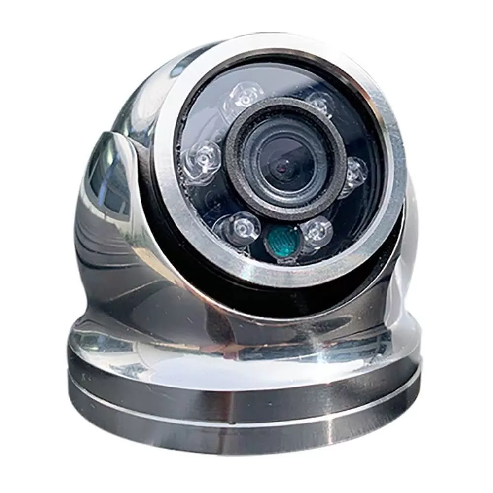 Iris Hi-Resolution Analog Mini Dome Camera – 316 Stainless Steel – CVBS – TVI – 3.6