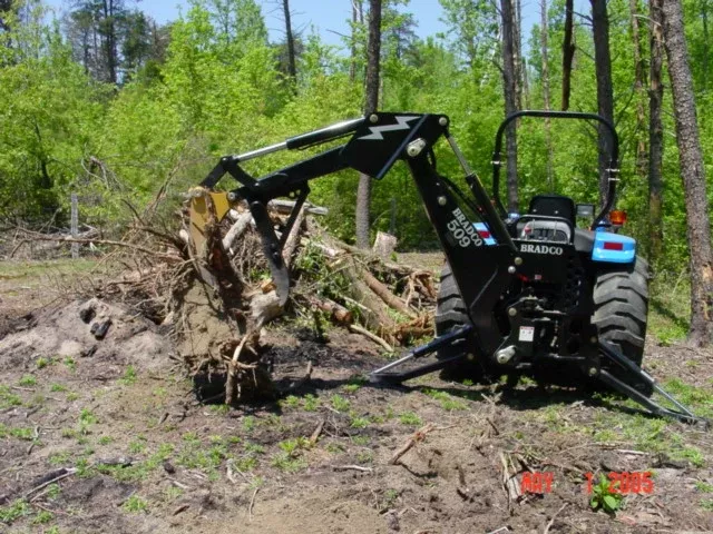 IS Attachment Tree Stumper & Rake | Machine Class 7-8.5 Tons | For Small Loader Backhoe & Excavators