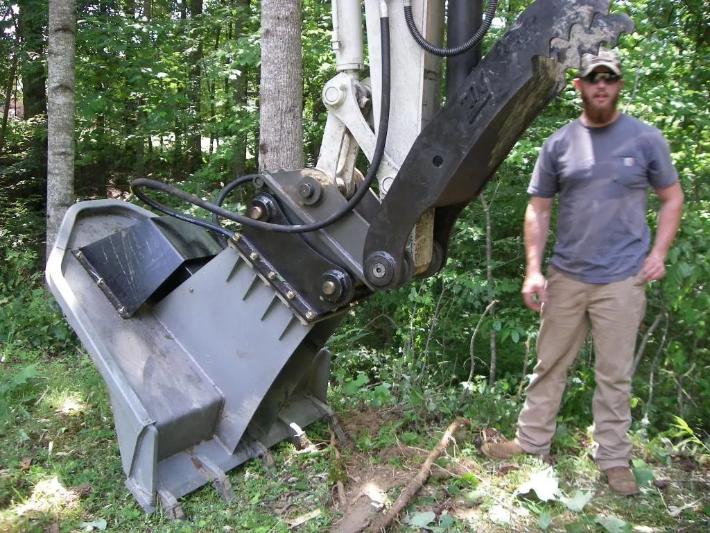 IS Attachments Brush Cutter | Width 36″ to 60″ | Machine Size 3.5-7 Tons | For Excavators