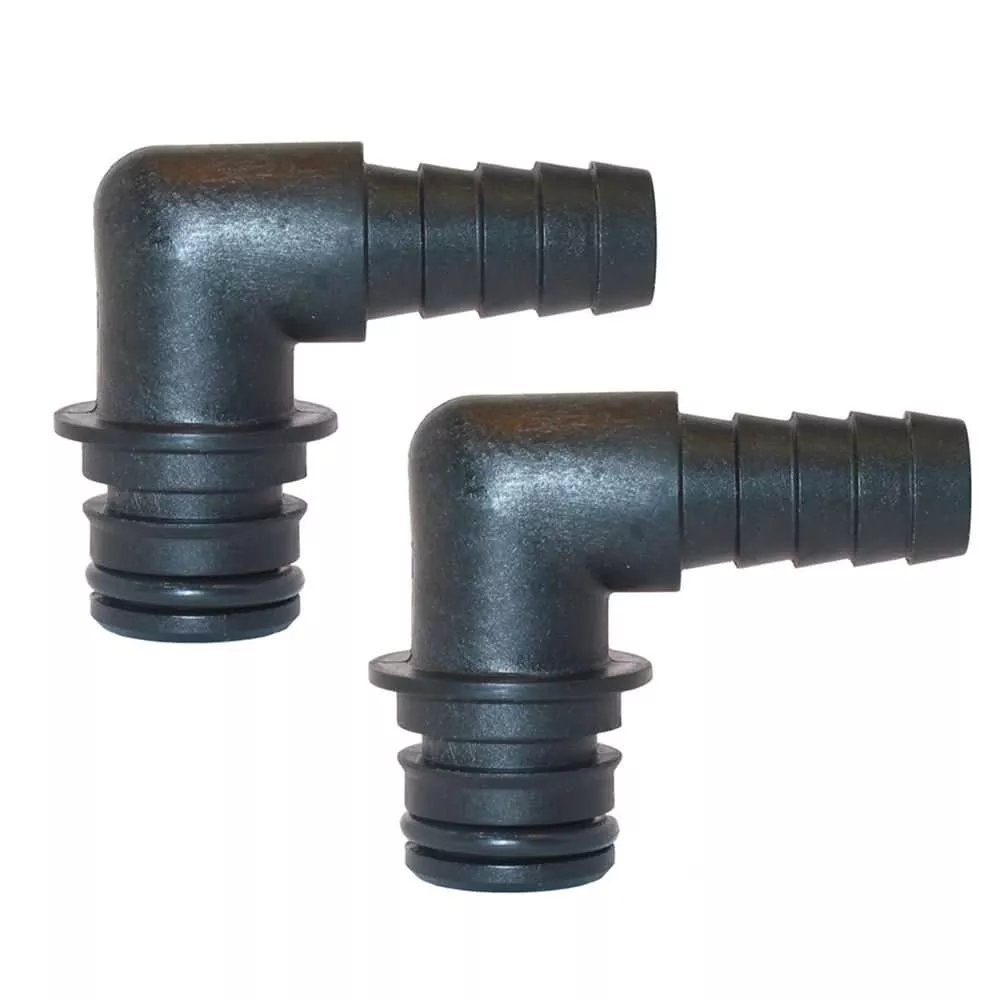 Jabsco Port Kit 90-Degree Elbow 1/2″ Hose Fitting – Pair
