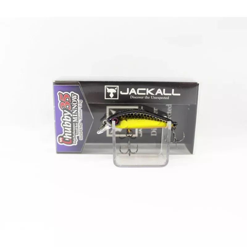 Jackall Chubby Minnow 35 Suspend Lure HL Gold & Black (1353)