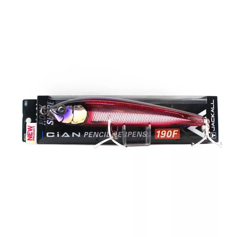 Jackall Cian Pencil Serpens 190F 65 gram Floating Lure Passion Red (6789)