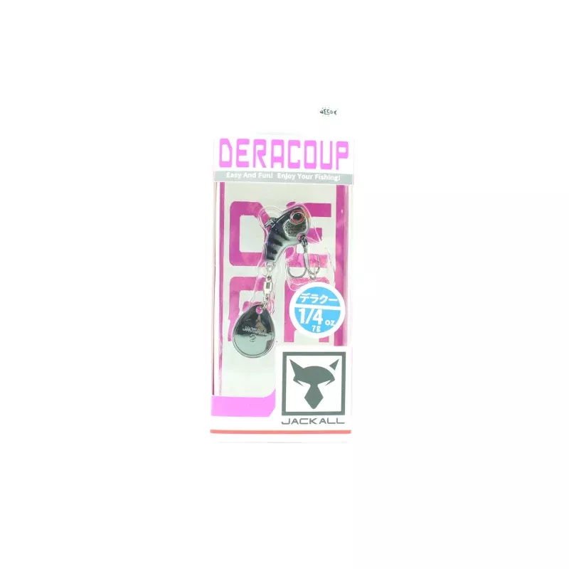 Jackall Deracoup 1/4 oz Spin Tail Sinking Lure Muddy Black (1884)