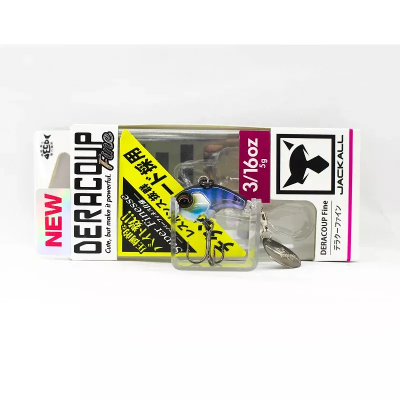 Jackall Deracoup Fine 3/16 oz Spin Tail Sinking Lure Ghost Chigill (5072)