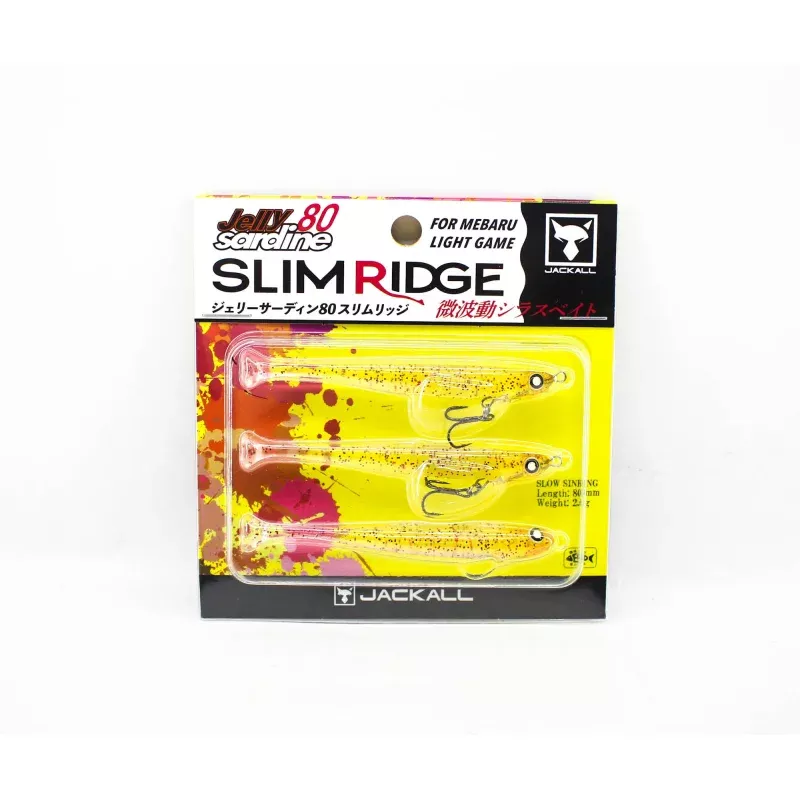 Jackall Jelly Sardine 80mm Slim Ridge Sinking Lure Ami Red Flake (0636)