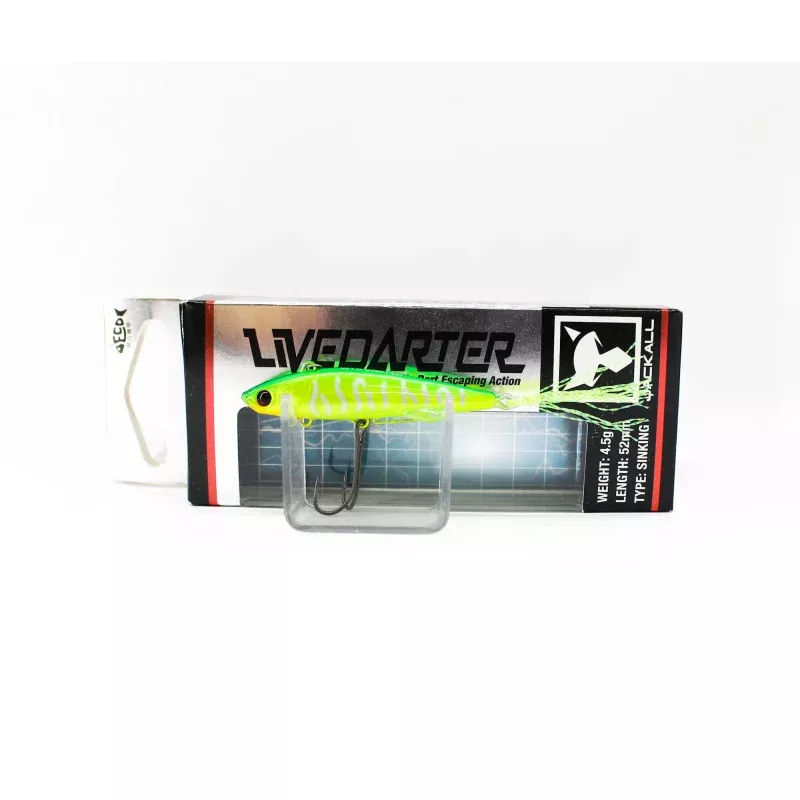 Jackall Live Darter 52 mm 4.5 grams Sinking Lure Lime Chart Tiger (5009)