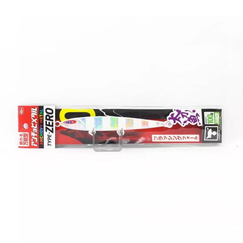 Jackall Metal Jig Anchovy Type 0 Flush Fall 100 grams Glow Stripe (8168)