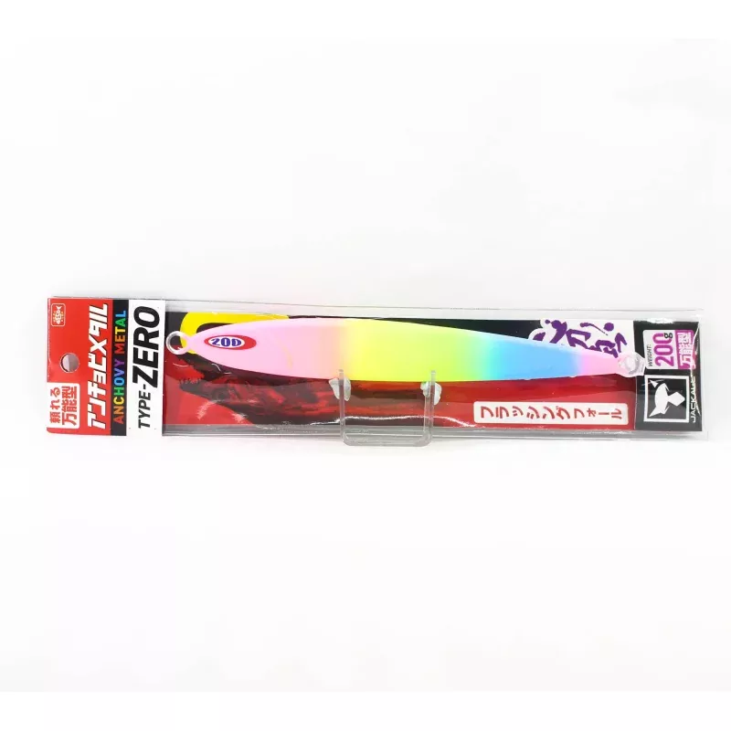 Jackall Metal Jig Anchovy Type 0 Flush Fall 200 grams Glow Candy (2552)