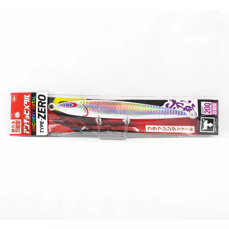 Jackall Metal Jig Anchovy Type 0 Flush Fall 200 grams Tachi Silver (8533)