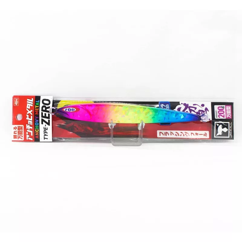 Jackall Metal Jig Anchovy Type 0 Flush Fall 200 grams UV Candy (2569)