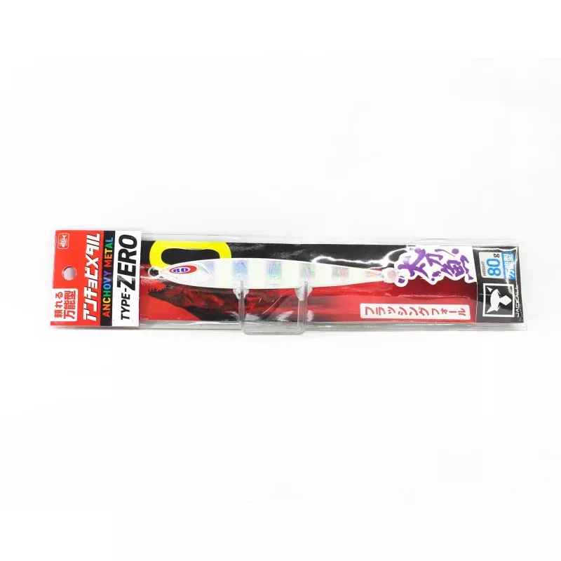Jackall Metal Jig Anchovy Type 0 Flush Fall 80 grams Glow Stripe (8069)