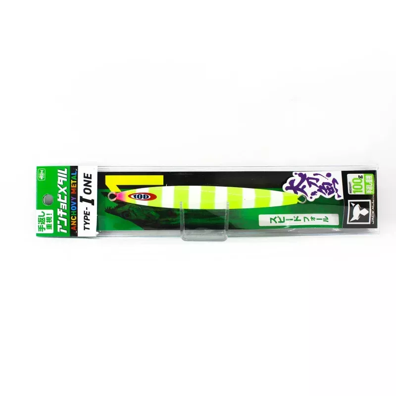 Jackall Metal Jig Anchovy Type 1 Standard 100 grams Chart Glow (6816)