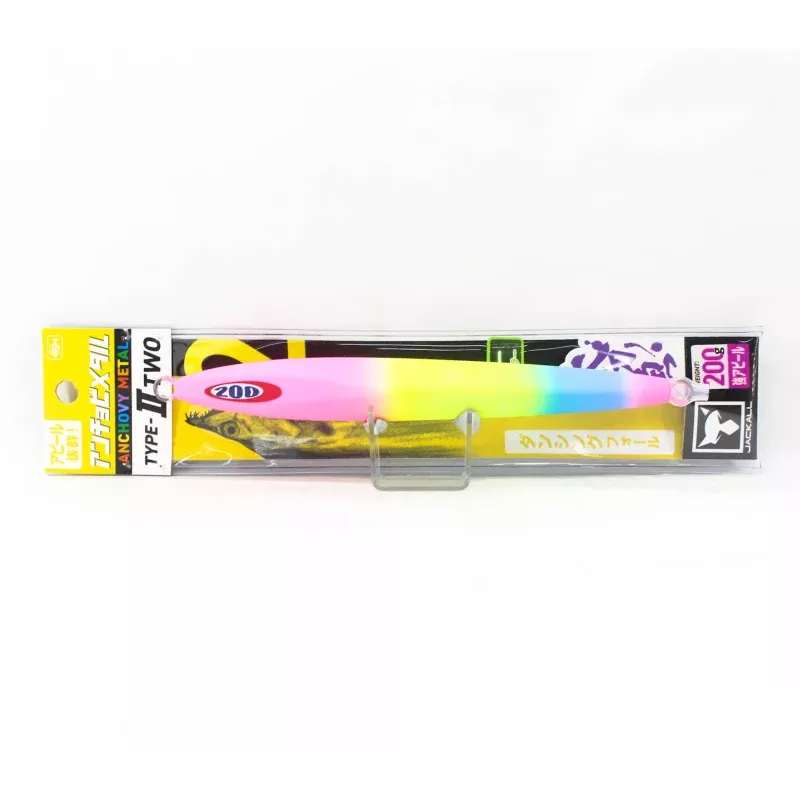 Jackall Metal Jig Anchovy Type 2 Slow Slide 200 grams Glow Candy (2316)