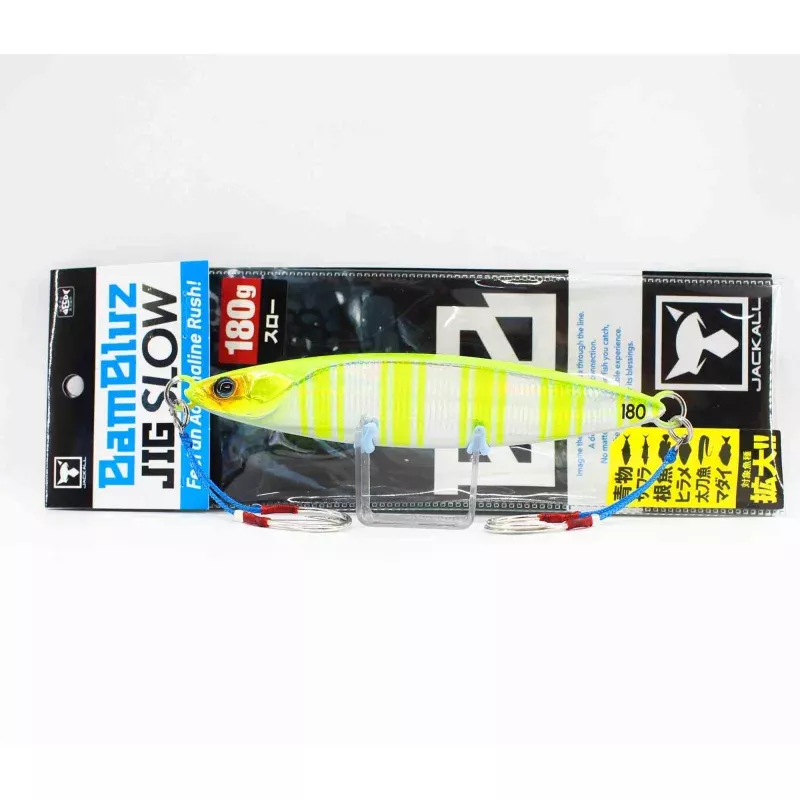 Jackall Metal Jig Bambluz Slow 180 grams Chart Back Stripe (8299)