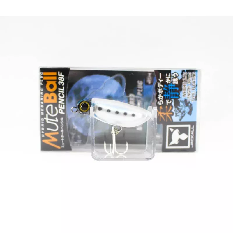 Jackall Mute Ball Pencil 38F Floating Lure Ghost Iwashi (4962)
