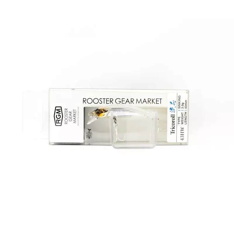 Jackall RGM Tricoroll Ryushin 43 HW Sinking Lure Crystal (0857)