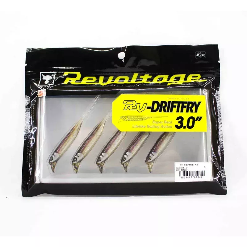 Jackall Soft Lure RV-Drift Fry 3 Inch Ghost Wakasagi (2342)